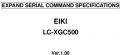 Icon of LC-XGC500 RS-232 Extended Serial Commands